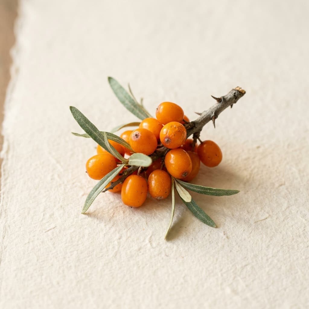 Sea Buckthorn Oil macro photograph