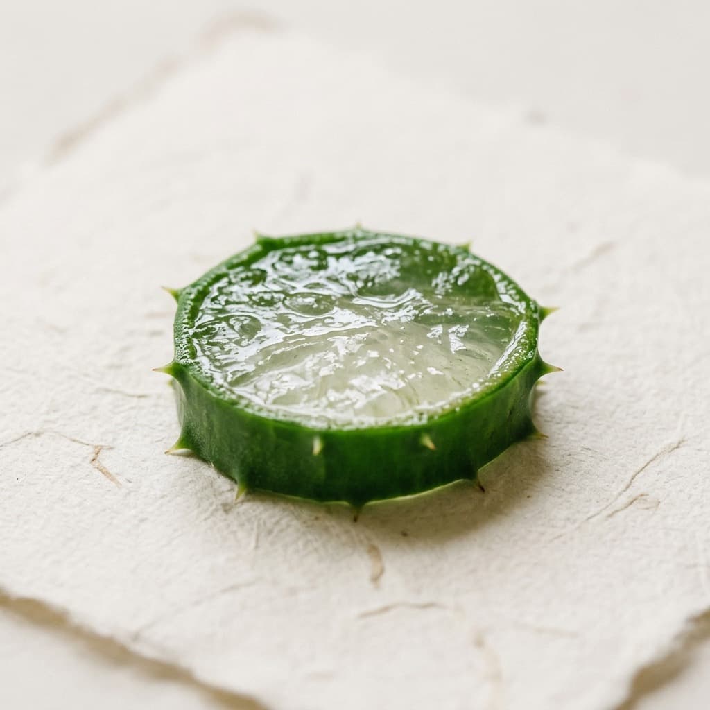 Aloe Vera Juice macro photograph